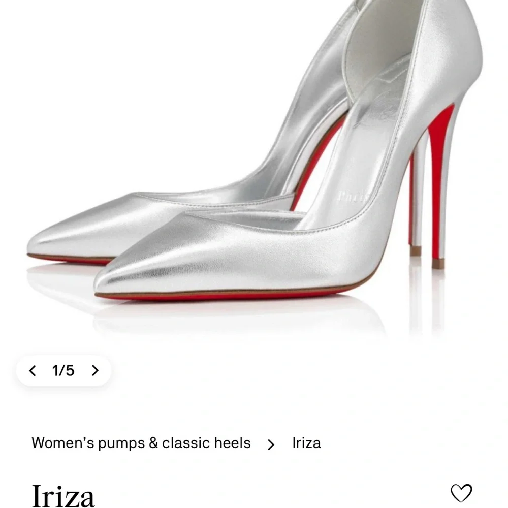 Christian Louboutin Silver Heels - Picture 15 of 15